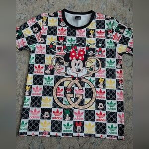 Adidas Multicolor Minnie Mouse Graphic Short Sleeve Tee